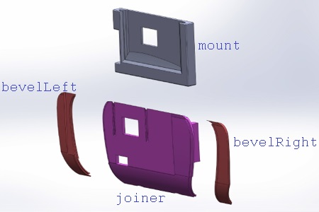 Exploded View of Mount